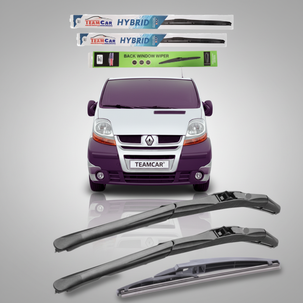 Ștergătoare Renault Trafic II VAN (2001–2014) Hibrid | Set Complet – TeamCar®