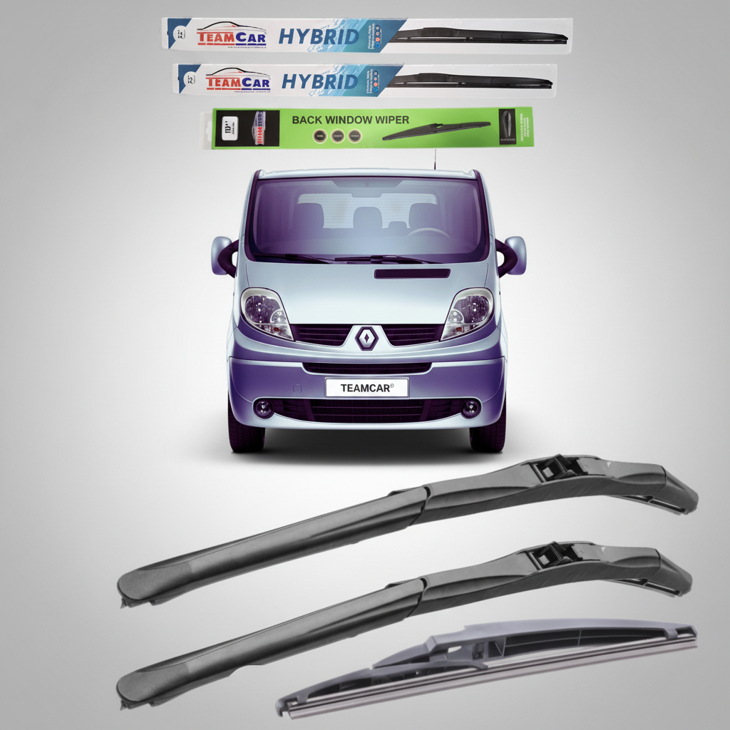 Ștergătoare Renault Trafic II VAN (2006–2014) Hibrid | Set Complet – TeamCar®