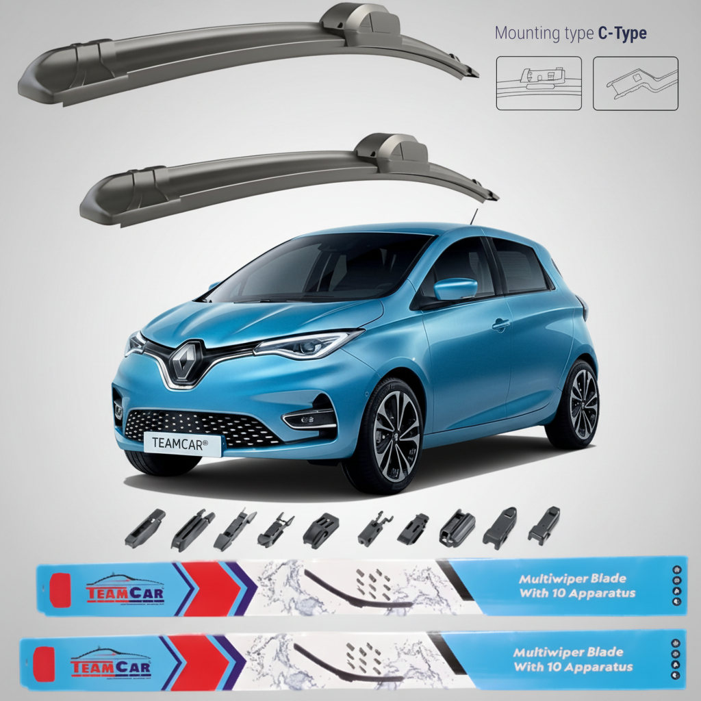 Ștergătoare Renault Zoe (2012–2019) TeamCar® – Set față