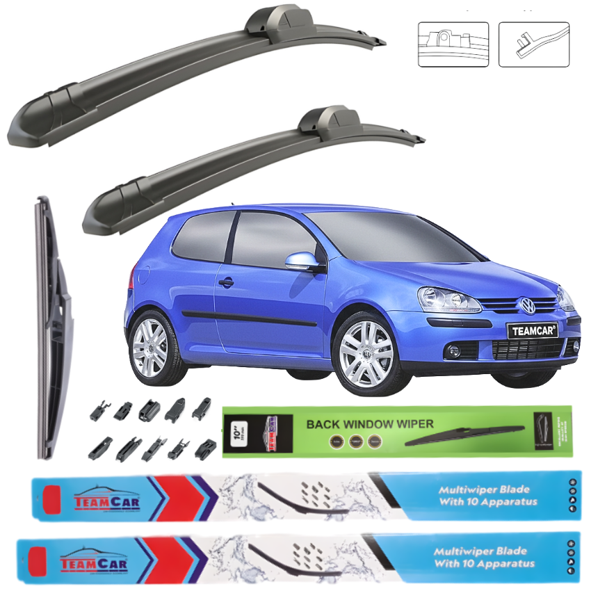 Ste complet de ștergătoare pentru volkswagen golf 5 cu 3 uși