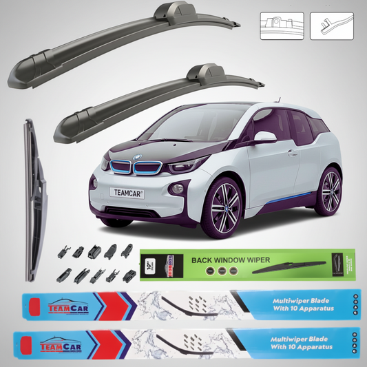 Ștergătoare BMW i3 (2013–2017) Flat | Set Complet – TeamCar®