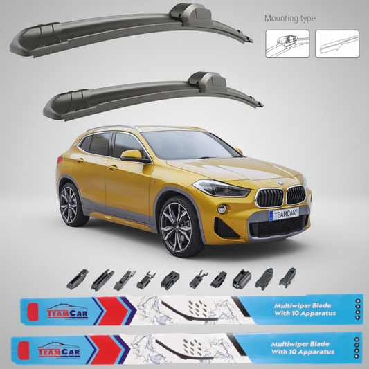 Ștergătoare BMW X2 F39 (2018–2020) Flat | Set Față – TeamCar®