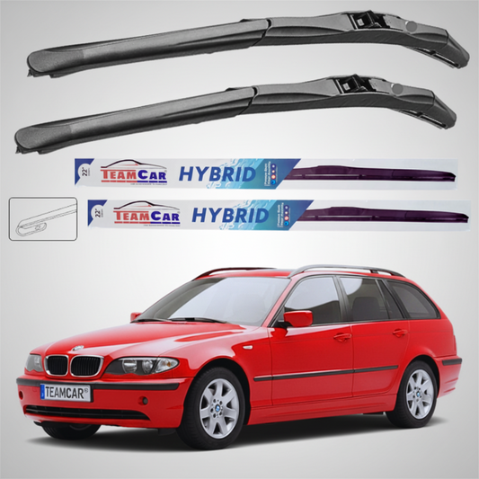 Ștergătoare BMW Seria 3 E46 Touring (1999–2005) Hibrid | Set Față – TeamCar®