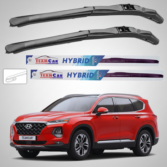 Ștergătoare Hyundai Santa Fe (TM) (2018–2020) Hibrid | Set Față – TeamCar®