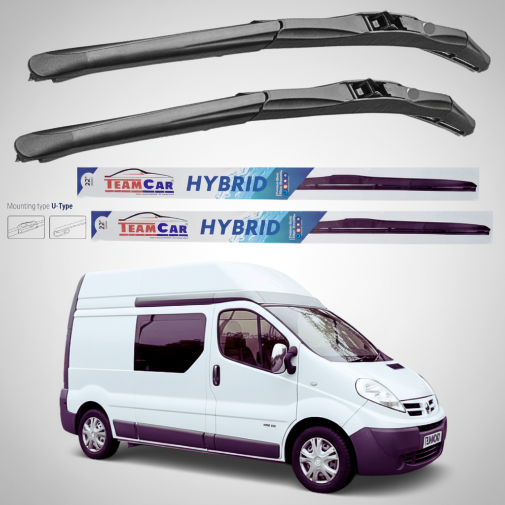 Ștergătoare Nissan Primastar X83 Van Van L1H2 (2006–2014) Hibrid | Set față – TeamCar®