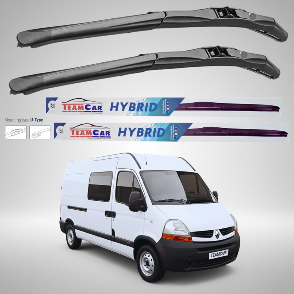 Ștergătoare Renault Master Combi L2H2 (2006–2010) Hibrid | Set față – TeamCar®