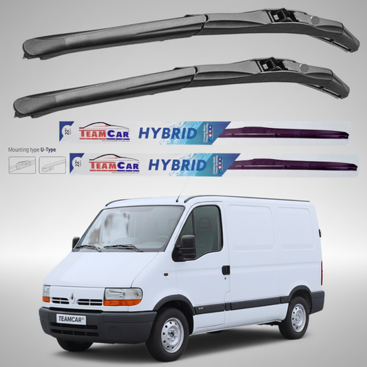 Ștergătoare Renault Master Furgon L1H1 (1997–2003) Hibrid | Set față – TeamCar®