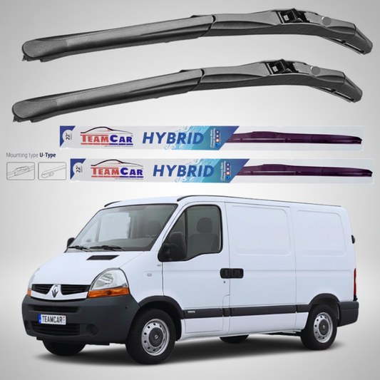 Ștergătoare Renault Master Furgon L1H1 (2006–2010) Hibrid | Set față – TeamCar®