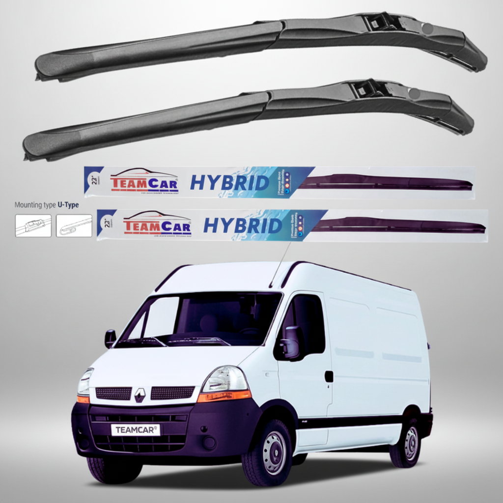 Ștergătoare Renault Master Furgon L2H2 (2006–2010) Hibrid | Set față – TeamCar®