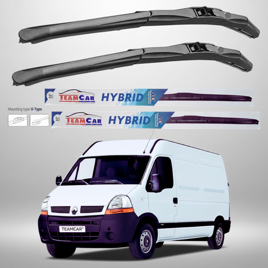 Ștergătoare Renault Master Furgon L2H2 (2006–2010) Hibrid | Set față – TeamCar®