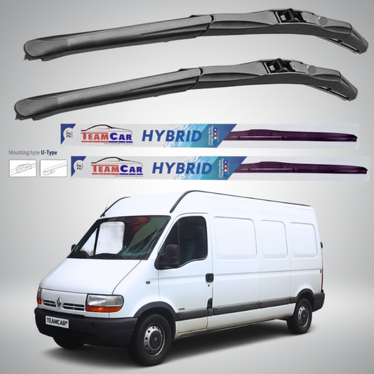 Ștergătoare Renault Master Furgon L3H2 (1997–2003) Hibrid | Set față – TeamCar®