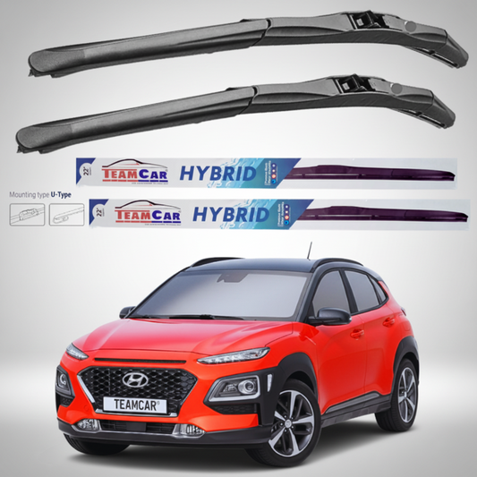 Ștergătoare Hyundai Kona (2017–2020) Hibrid | Set Față – TeamCar®
