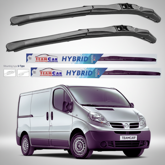 Ștergătoare Nissan Primastar X83 Van L1H1 (2006–2014) Hibrid | Set față – TeamCar®