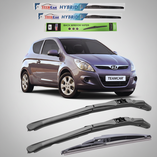 Ștergătoare Hyundai i20 3 uși (2008–2012) Hibrid | Set Complet – TeamCar®