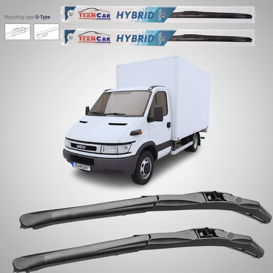 Ștergătoare IVECO Daily MK3 Furgon (1999–2004) Hibrid | Set față – TeamCar®