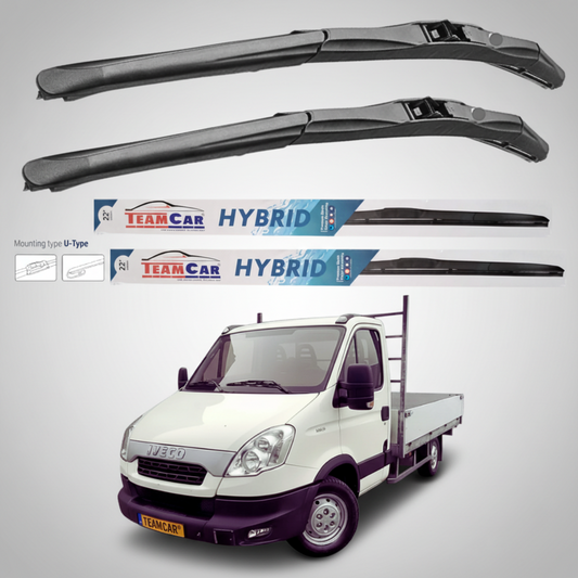 Ștergătoare IVECO Daily Basculantă (2009–2014) Hibrid | Set față – TeamCar®