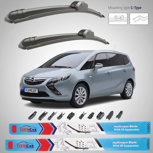 Ștergătoare Opel Zafira Tourer (2011–2016) Flat | Set Față – TeamCar®