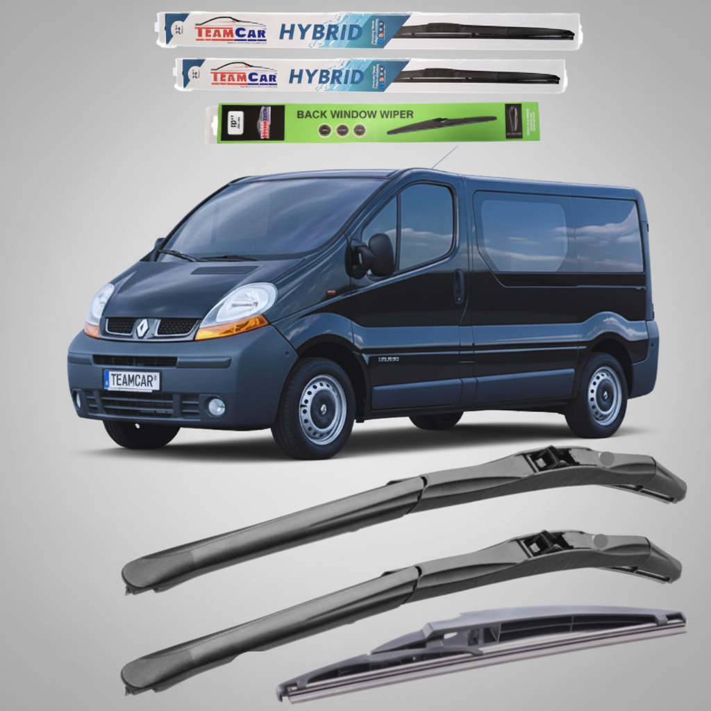 Ștergătoare Renault Trafic II JL Bus L2H1 (2001–2006) Hibrid | Set Complet – TeamCar®