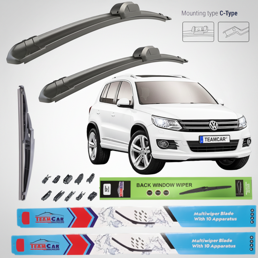 set complet de ștergătoare pentru volkswagen tiguan 5n2