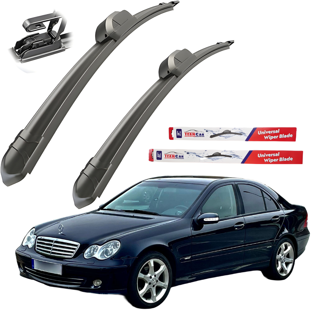 Ștergătoare TeamCar® Mercedes-Benz Sedan W203 07/2003–2007 (facelift) – Set față Flat