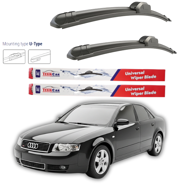 Wipers Audi A4 (B6, 8E2) SEDAN 2000-2001 – Front Set