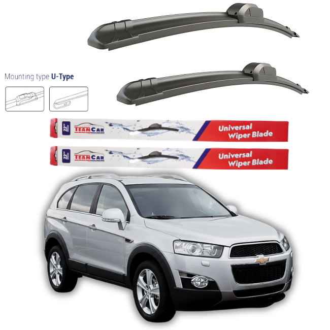 Wipers Chevrolet Captiva (C100,140) 2011-2013 – Flat front set