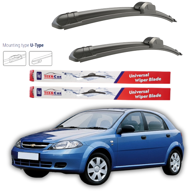 Scheibenwischer Chevrolet Lacetti (J200) Schrägheck 2004-2013 – Flacher Satz vorne