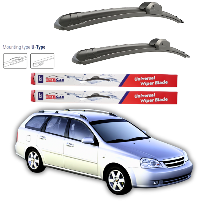 Scheibenwischer für Chevrolet Nubira SW (2005–2013) – Flacher Frontsatz