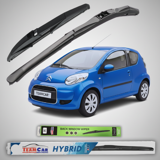 Ștergător Hibrid TeamCar® Citroen C1 Facelift 3 uși (2009–2012) | Set Complet