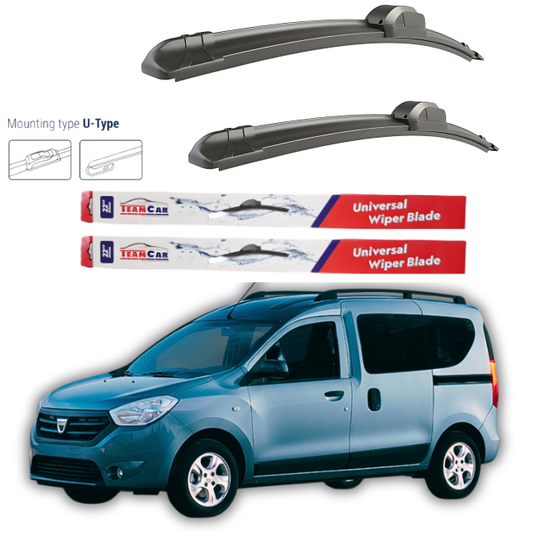 Wipers Dacia Dokker MPV 2012 - 2015 – Flat front set