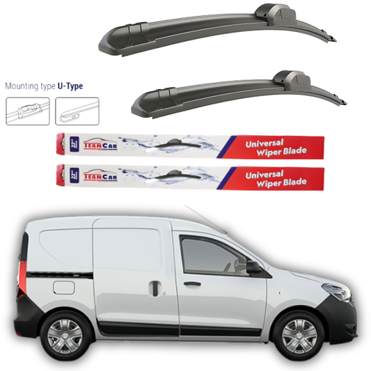 Wipers Dacia Dokker VAN 2012 - 2015 – Flat front set