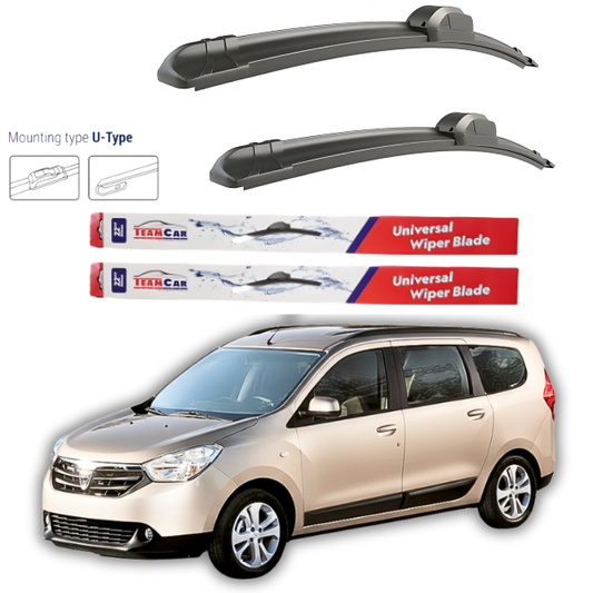 Wipers Dacia Lodgy ESTATE / KOMBI 2012 - 2015 – Flat front set