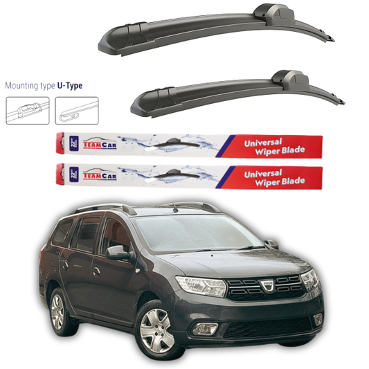 Wipers Dacia Logan (MCV II) 2013-2015 – Flat front set
