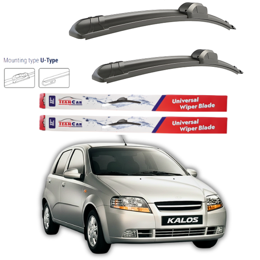 Wipers Daewoo Kalos 2002-2005 – Flat front set