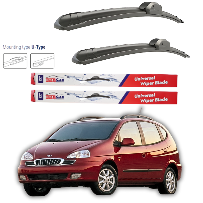 Wipers Daewoo Tacuma 2000-2004 – Flat front set