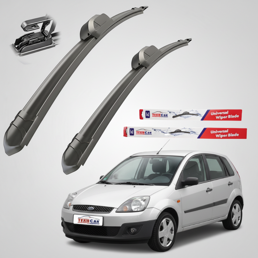 Car wiper blades with TeamCar branding on a white background