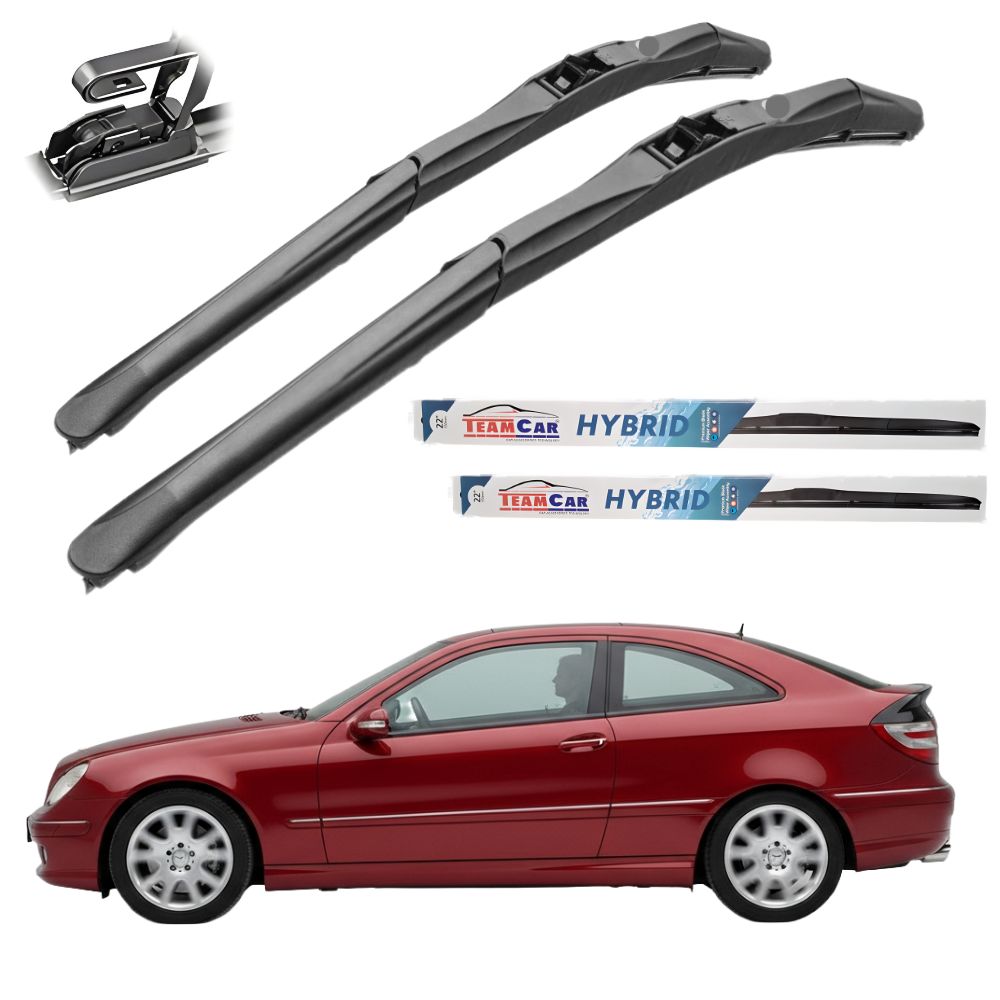 TeamCar® Wipers Mercedes-Benz C/CL203 Coupé 07/2003–2007 (facelift) – Hybrid front set