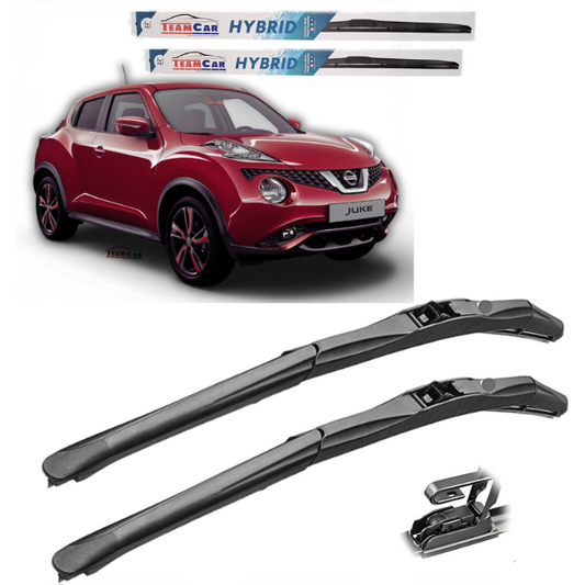 Nissan Juke F15 (2010–2019) TeamCar® Wipers – Hybrid Front Set