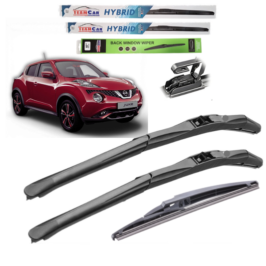 Nissan Juke F15 (2010–2019) TeamCar® Wipers – Complete Hybrid Set