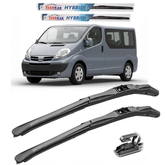 Nissan Primastar Minibus FL (2006–2014) TeamCar® Hybrid Wipers – Front Set