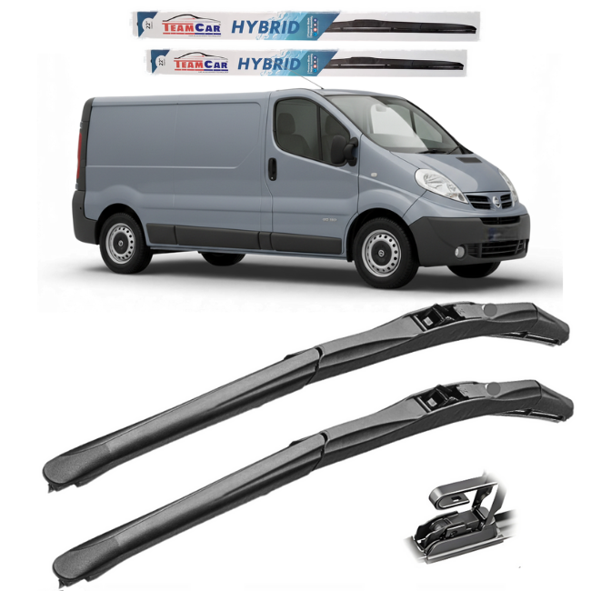 Nissan Primastar FL (2006–2014) TeamCar® Hybrid Wipers – Front Set