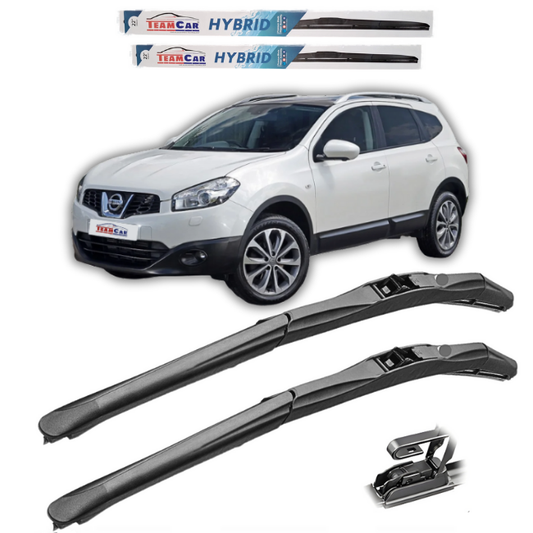Nissan Qashqai J10 TeamCar® Wipers (2007–2013) – Hybrid Front Set
