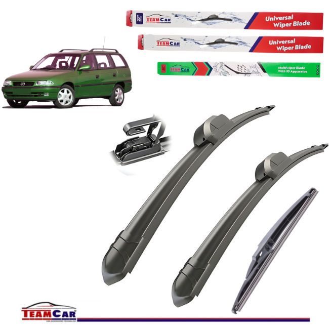 Stergatoare Opel Astra F Caravan (1991–1998) TeamCar® Flat – Set complet