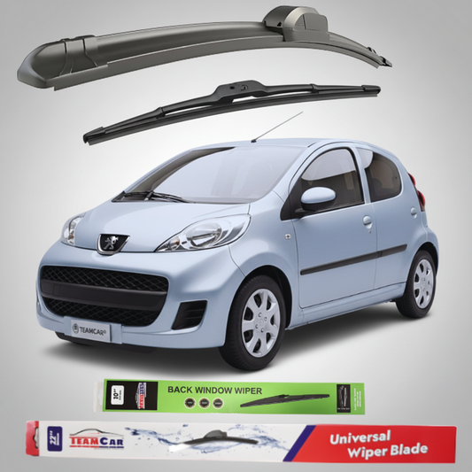 Ștergătoare Peugeot 107 5 uși Facelift (2009–2012) Flat | Set Complet – TeamCar®