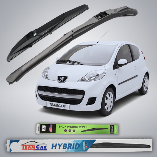 Ștergător Peugeot 107 3 uși Facelift (2009–2012) Hibrid | Set Complet – TeamCar®