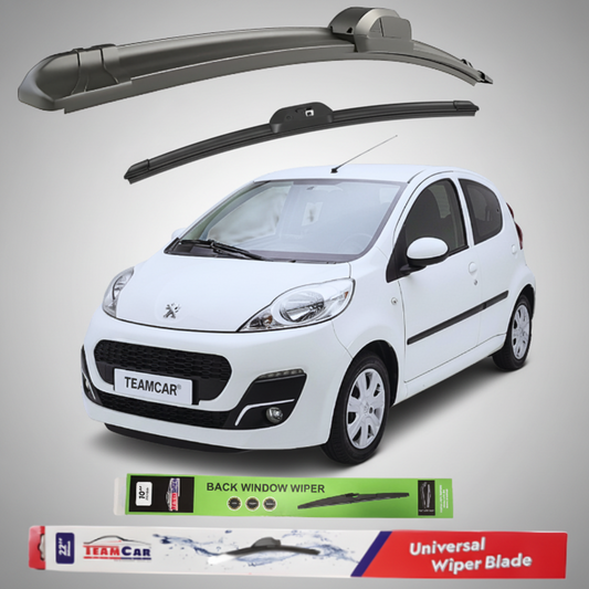 Ștergător Peugeot 107 5 uși Facelift II (2012–2014) Flat | Set Complet – TeamCar®