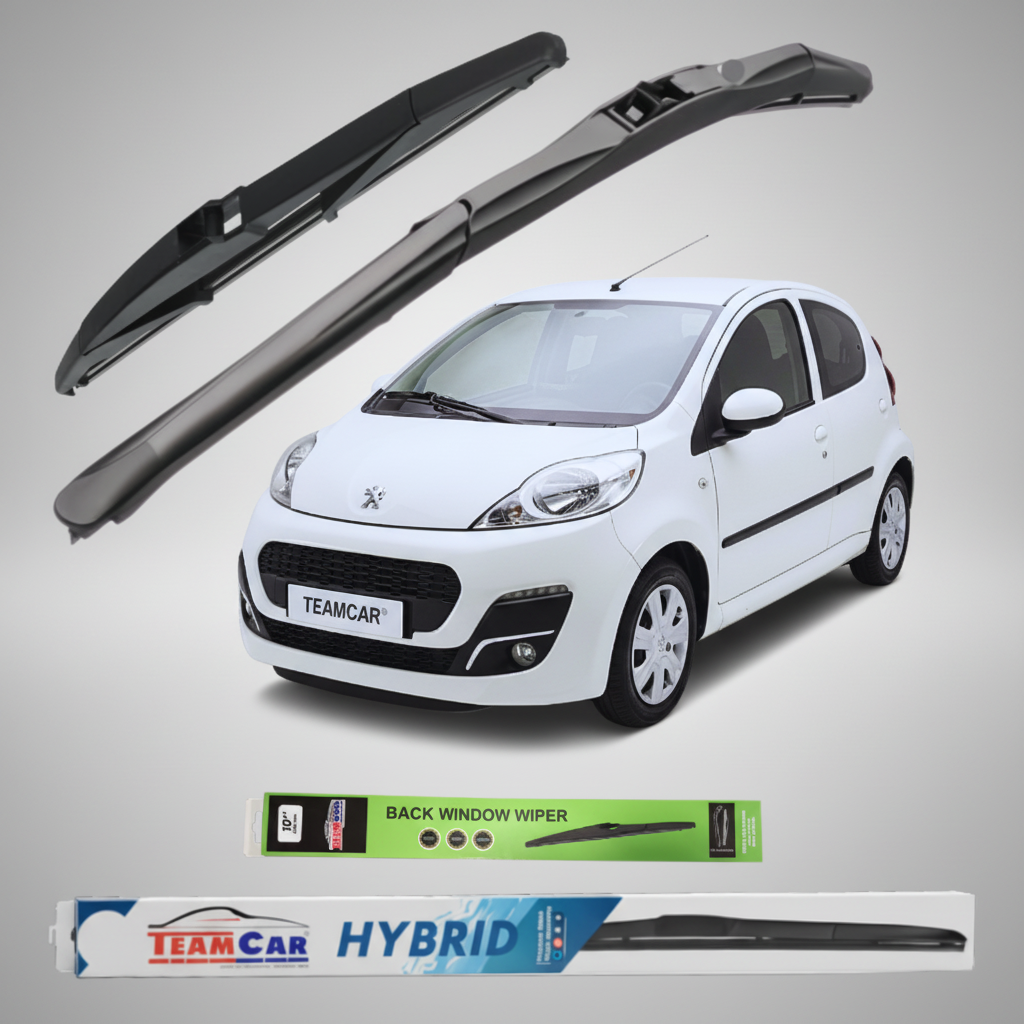 Ștergător Peugeot 107 5 uși Facelift II (2012–2014) Hibrid | Set Complet – TeamCar®