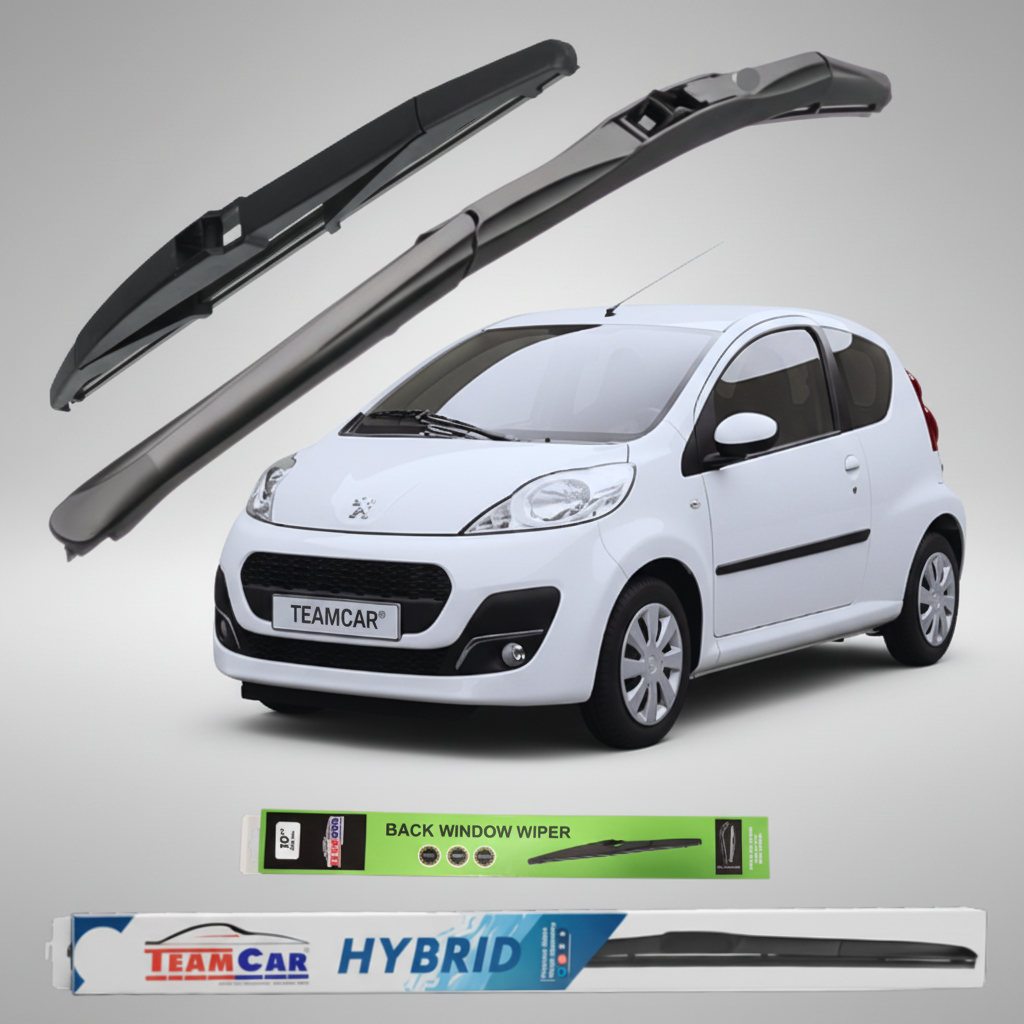 Ștergător Peugeot 107 3 uși Facelift II (2012–2014) Hibrid | Set Complet – TeamCar®