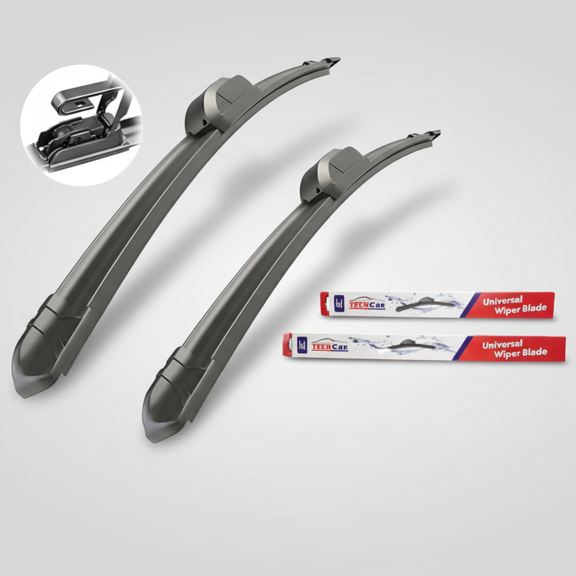 Covorase auto tip tavita dedicate pentru Ștergătoare Renault Arkana (2021–2024) TeamCar® – Hibrid | Set față - cauciuc antiderapant, usor de curatat