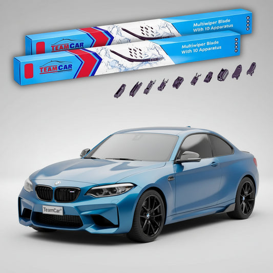 Ștergătoare TeamCar® pentru BMW M2 (F87) 2012–2021 – Set Față Flat Premium